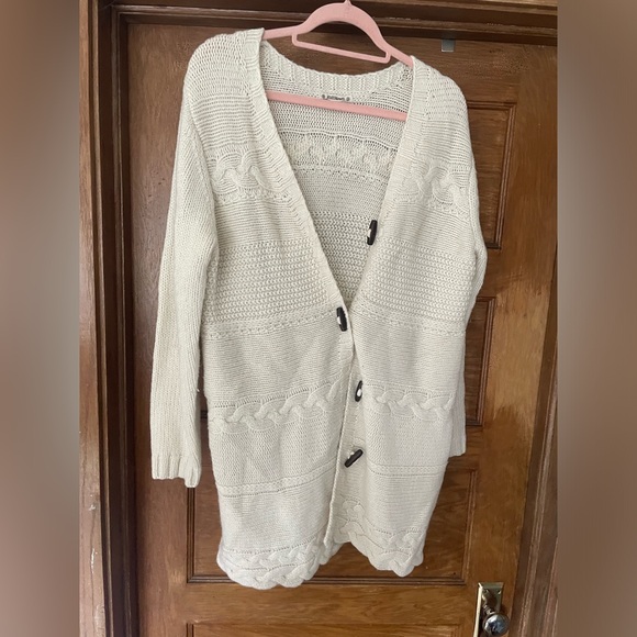 Ruff Hewn Cream Country Cream cardigan Sweater‎ - Picture 1 of 10